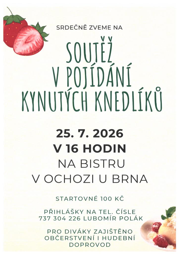 Siutěž v&nbsp;pojídání kynutých knedlíků