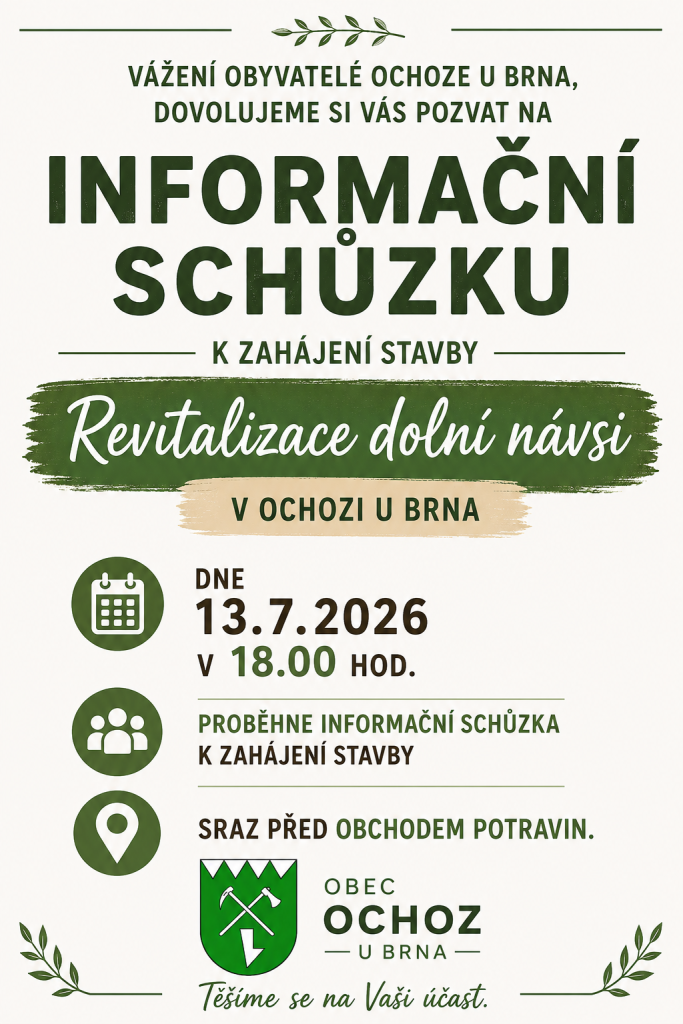 Informační schůzka k&nbsp;zahájení stavby 